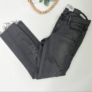 FRAME DENIM Women's Grey Distressed Skinny Jeans Size 26